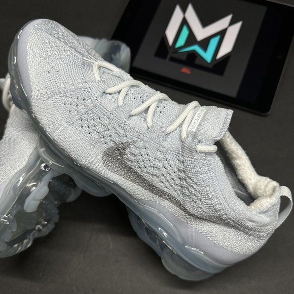 Nike Air VaporMax 2023 Flyknit Pure Platinum White Women's Sizes